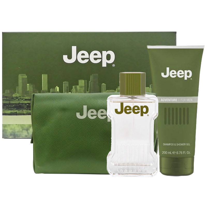 JEEP ADVENTURE COFANETTO EDT 100 ML + BEAUTY CASE + SHOWER GEL