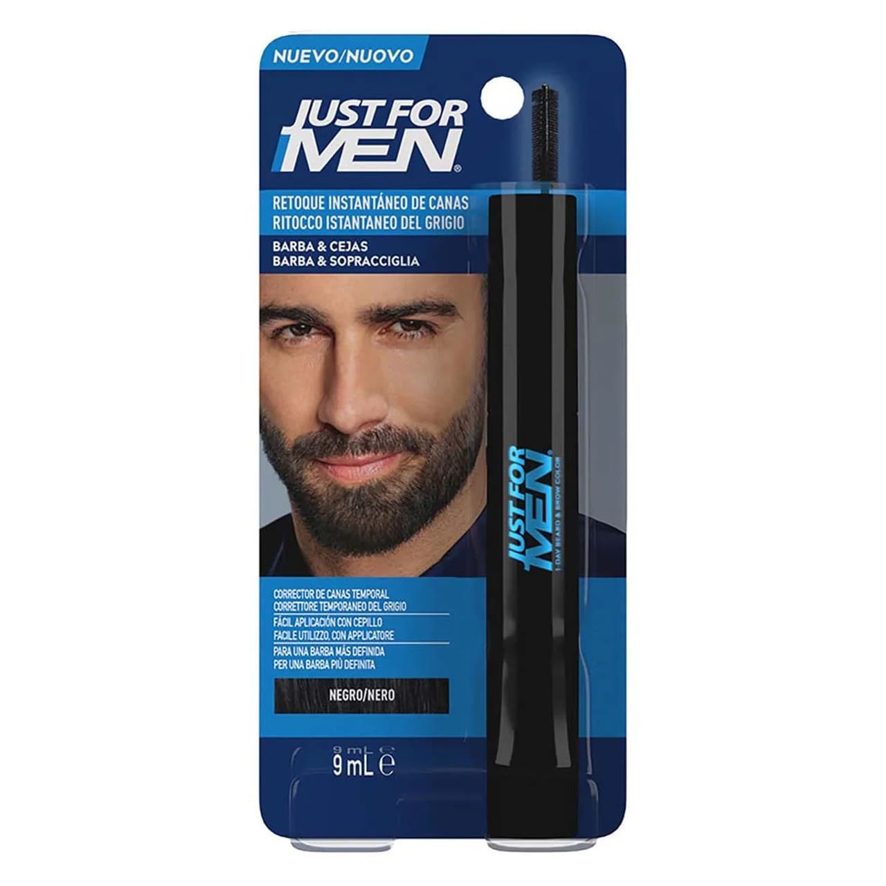 JUST FOR MEN MASCARA PER BARBA E SOPRACCIGLIA NERO
