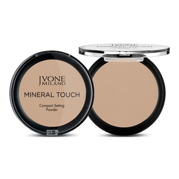 JVONE CIPRIA COMPATTA EFFETTO MAT MINERAL TOUCH IVORY 01 - Tre Pi Profumerie