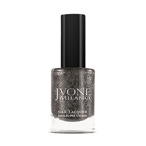 JVONE SMALTO 58 NERO GLITTER 11 ML - Tre Pi Profumerie