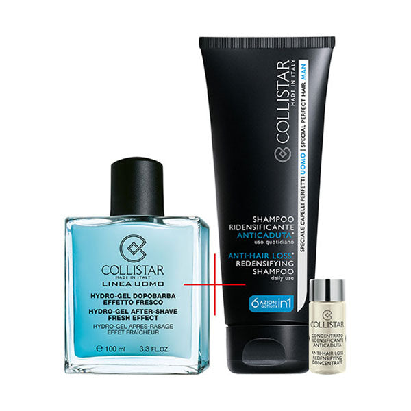 COLLISTAR LINEA UOMO HYDRO-GEL DOPOBARBA 100 + SHAMPOO 100 + CON - Tre Pi Profumerie