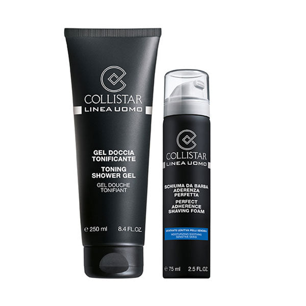 COLLISTAR COFANETTO GEL DOCCIA TONIF 250 + SCHIUMA DA BARBA 75 - Tre Pi Profumerie