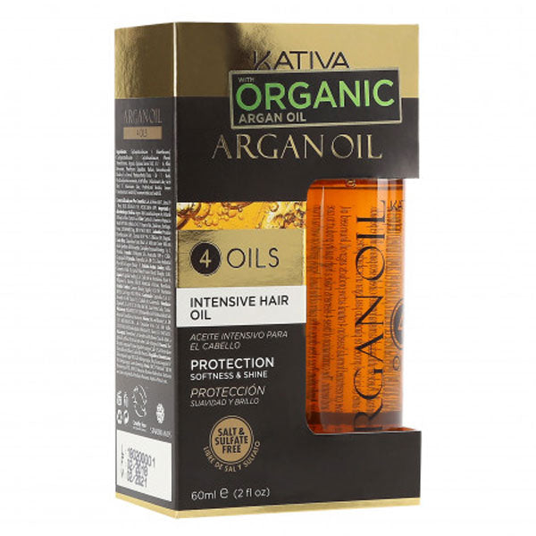KATIVA ARGAN OIL 4 OILSPROTECTION SOFTNESS E SHINE 60 ML - Tre Pi Profumerie