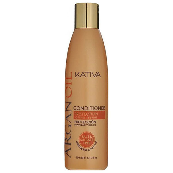 KATIVA ARGAN OIL CONDITIONER PROTECTION SOFTNESS E SHINE 250 ML - Tre Pi Profumerie