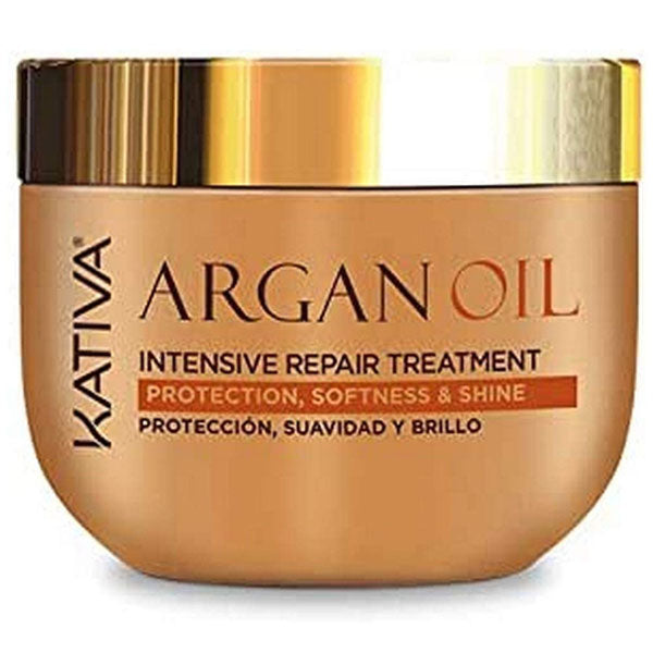 KATIVA ARGAN OIL INT REPAR TR PROTECTION SOFTNESS E SHINE 250 ML - Tre Pi Profumerie