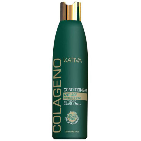 KATIVA COLAGENO CONDITIONER ANTI AGE SOFTNESS E SHINE 250 ML - Tre Pi Profumerie