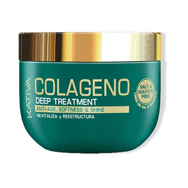 KATIVA COLAGENO DEEP TREATMENT ANTI AGE SOFTNESS E SHINE 250 ML - Tre Pi Profumerie