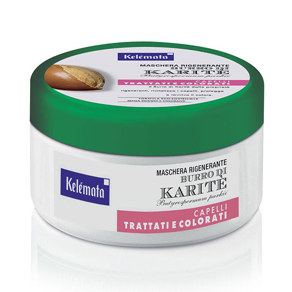 KELEMATA MASCHERA RIGENERANTE BURRO KARITE CAP COLORATI 200 ML - Tre Pi Profumerie