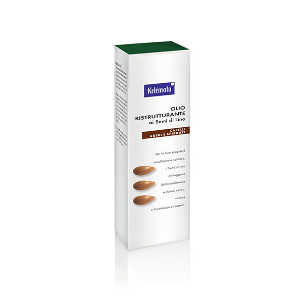 KELEMATA OLIO RISTRUTTURANTE SEMI DI LINO CAP ARIDI 100 ML - Tre Pi Profumerie