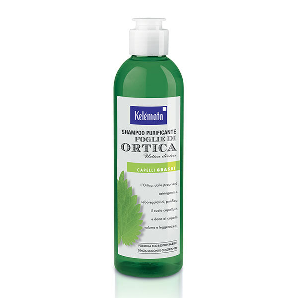 KELEMATA SHAMPOO PURIFICANTE FOGLIE DI ORTICA CAP GRASSI 250ML - Tre Pi Profumerie
