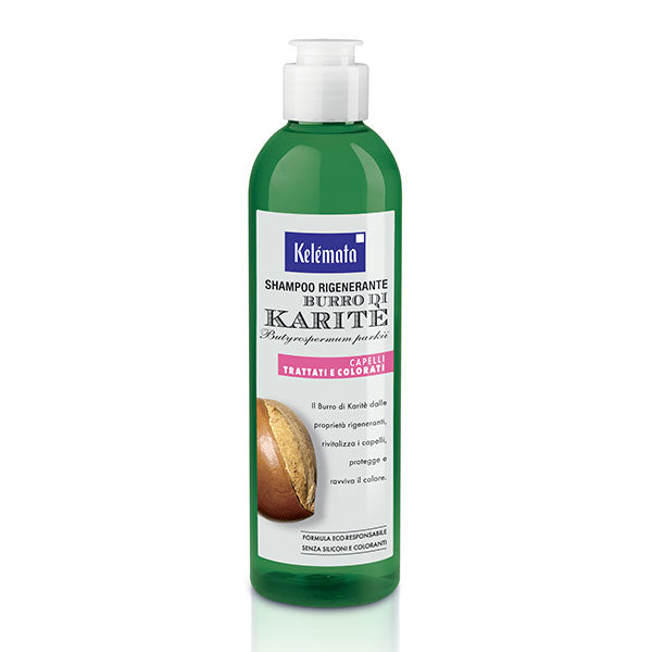 KELEMATA SHAMPOO RIGENERANTE BURRO KARITE CAP COLORATI 250 ML - Tre Pi Profumerie