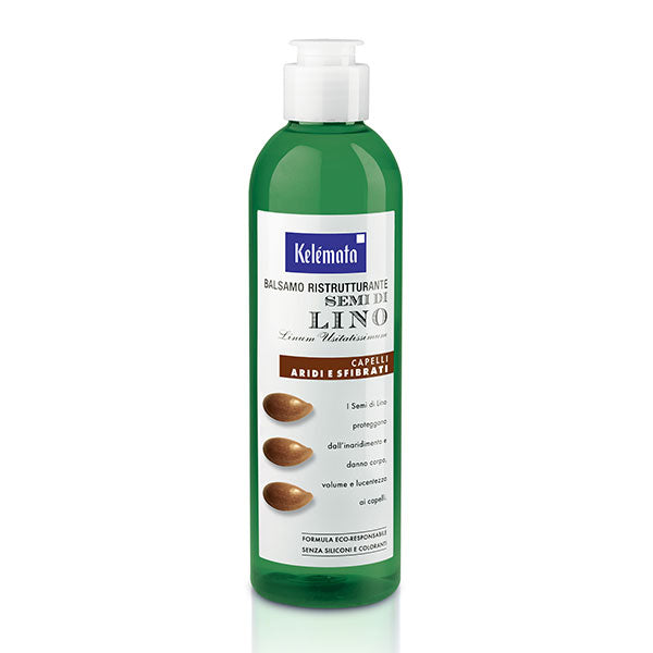 KELEMATA SHAMPOO RISTRUTTURANTE SEMI DI LINO CAP ARIDI 250 ML - Tre Pi Profumerie