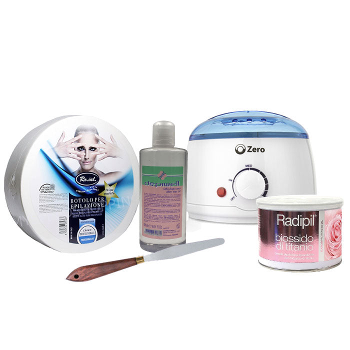 KIT PROFESSIONALE EPILAZIONE COMPLETO TITANIO - Tre Pi Profumerie