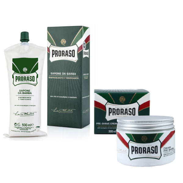 PRORASO KIT RASATURA PROFESSIONALE VERDE 005 - Tre Pi Profumerie