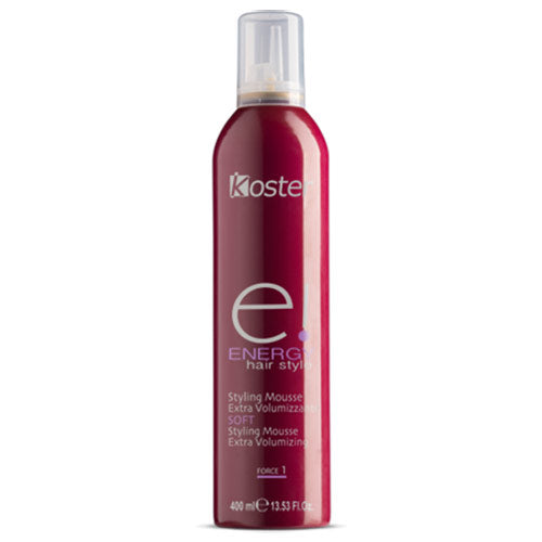 KOSTER ENERGY HAIR MOUSSE FIX SOFT 400 ML - Tre Pi Profumerie