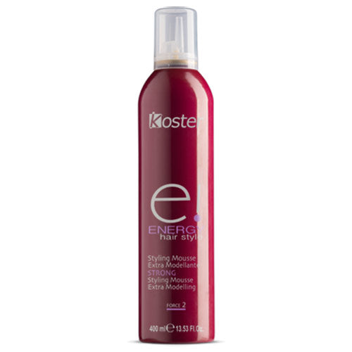 KOSTER ENERGY HAIR MOUSSE STRONG 400 ML - Tre Pi Profumerie