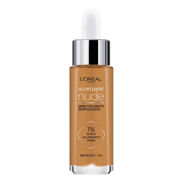 L'OREAL ACCORD PARFAIT NUDE SIERO COLORATO 5-6 MEDIUM-TAN - Tre Pi Profumerie