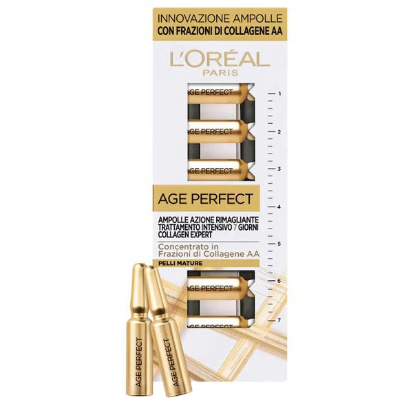 L'OREAL AGE PERFECT AMPOLLE AZIONE RIMAGLIANTE 7 X 1 ML - Tre Pi Profumerie