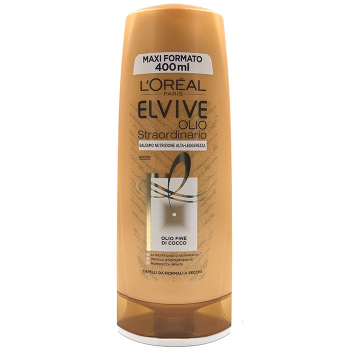 L'OREAL ELVIVE BALSAMO OLIO STRAORDINARIO OLIO FINE COCCO 400 ML - Tre Pi Profumerie