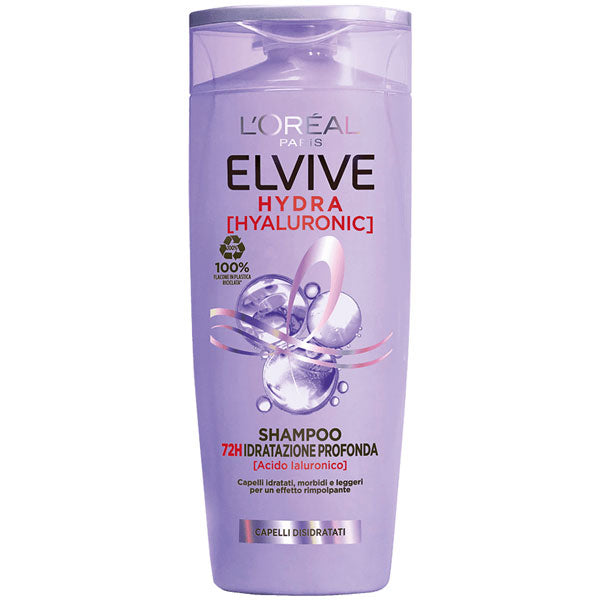 L'OREAL ELVIVE HYDRA HYALURONIC SHAMPOO 400 ML - Tre Pi Profumerie
