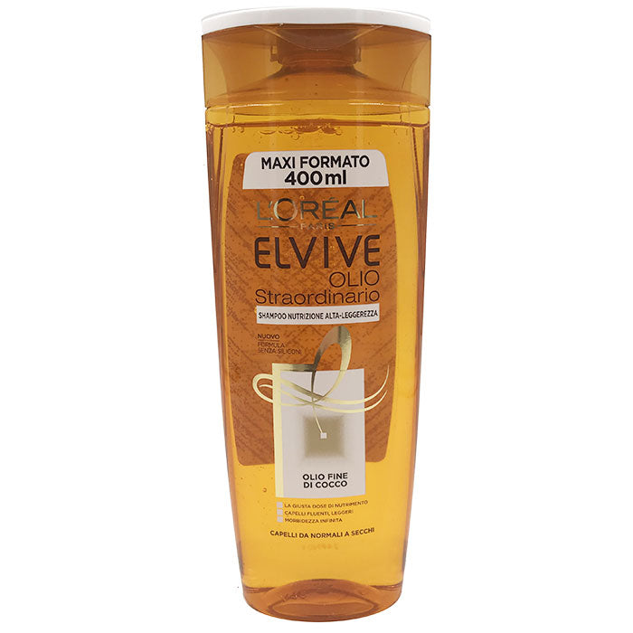 L'OREAL ELVIVE SHAMPOO OLIO STRAORDINARIO OLIO FINE COCCO 400 ML - Tre Pi Profumerie