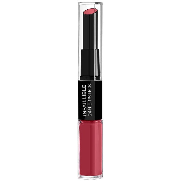 L'OREAL INFAILLIBLE 24HROSSETTO 2 STEP METRO-PROOF ROSE 804 - Tre Pi Profumerie
