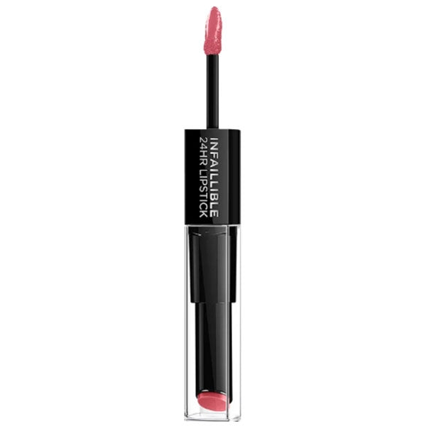 L'OREAL INFAILLIBLE 24HROSSETTO 2 STEP METRO-PROOF ROSE 804 - Tre Pi Profumerie