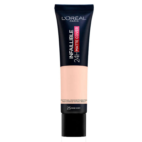 L'OREAL INFAILLIBLE 24HMATTE COVER ROSE IVORY 25 - Tre Pi Profumerie
