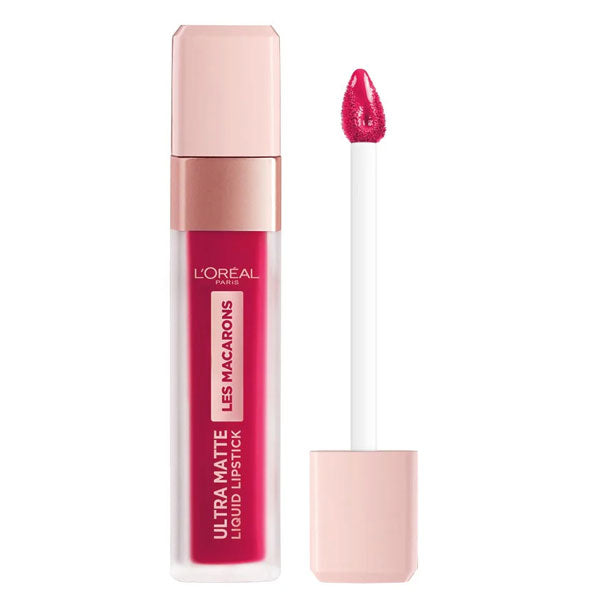 L'OREAL LES MACARONS LIQUID LIPSTCK ULTRA MATTE BERRY CHERIE 838 - Tre Pi Profumerie