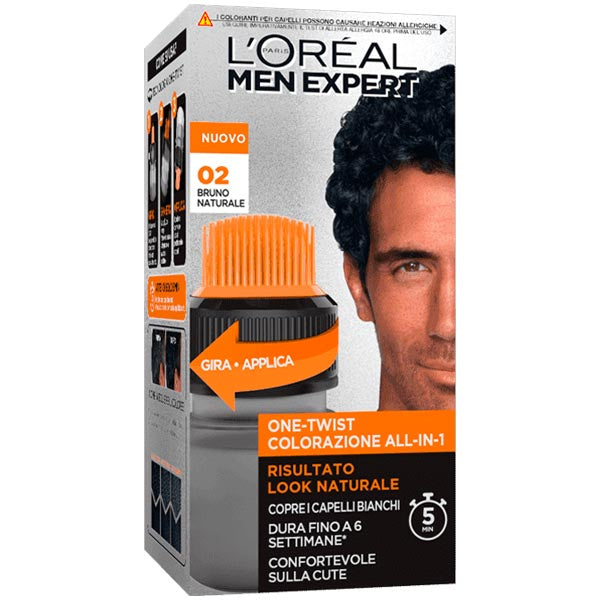 L'OREAL MEN EXPERT COLORAZIONE ALL IN 1 BRUNO NATURALE 02 - Tre Pi Profumerie