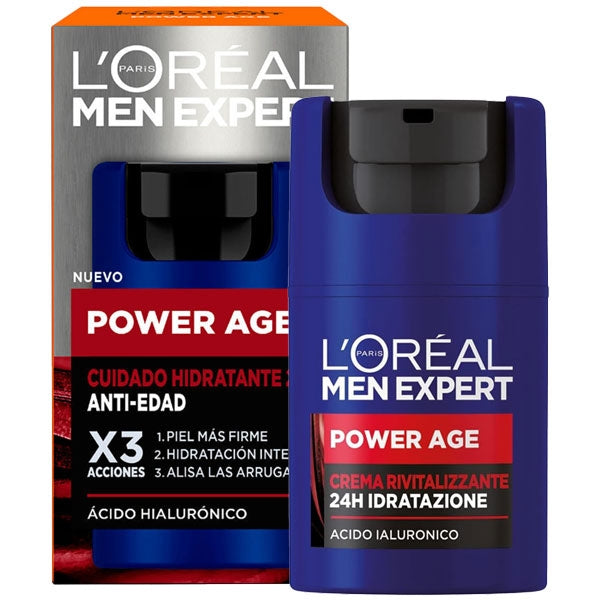 L'OREAL MEN EXPERT POWER AGE X3 CREMA RIVITALIZZANTE 50 ML - Tre Pi Profumerie