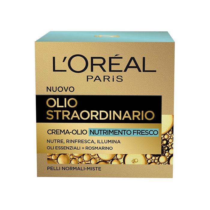 L'OREAL OLIO STRAORDINARIO CREMA OLIO NUTRIMENTO FRESCO 50 ML - Tre Pi Profumerie