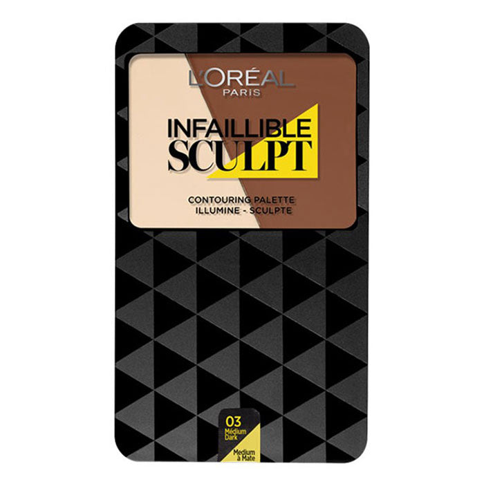 L'OREAL PALETTE CONTOURING INFALLIBLE SCULPT MEDIUM DARK 03 - Tre Pi Profumerie