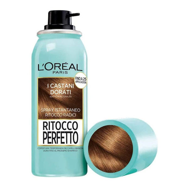 L'OREAL PARIS RITOCCO PERFETTO SPRAY ISTANTANEO I CASTANI DORATI - Tre Pi Profumerie