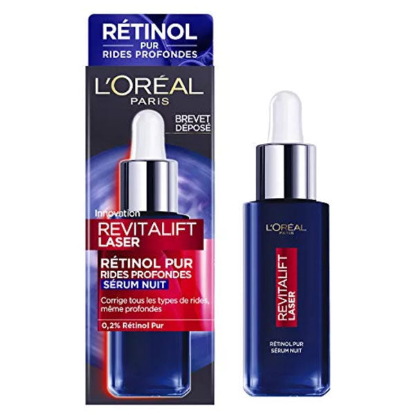 L'OREAL REVITALIFT LASER RETINOLO PURO SIERO NOTTE 30 ML - Tre Pi Profumerie