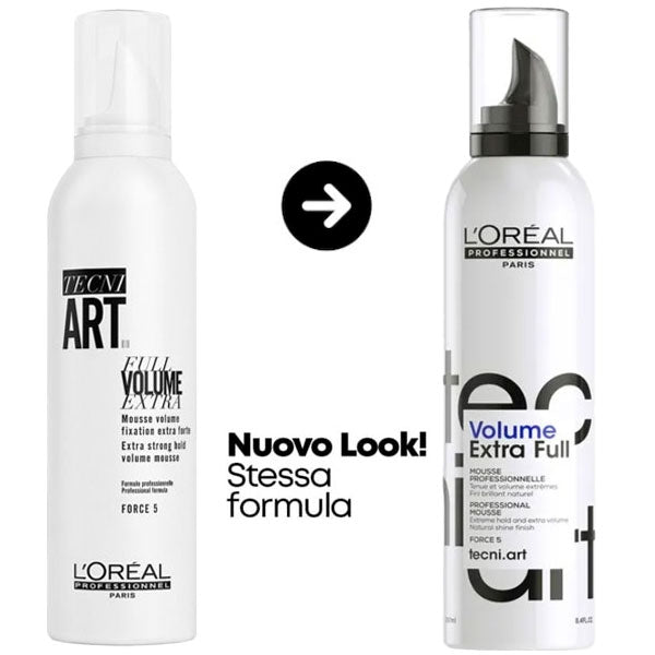 L'OREAL TECNI ART FULL VOLUME EXTRA MOUSSE FORCE 5 250 ML - Tre Pi Profumerie