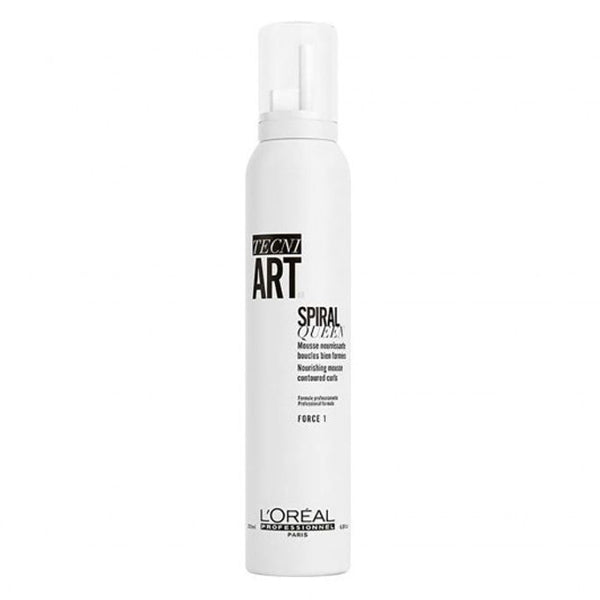 L'OREAL TECNI ART SPIRAL QUEEN MOUSSE CAPELLI FORCE 1 200 ML - Tre Pi Profumerie
