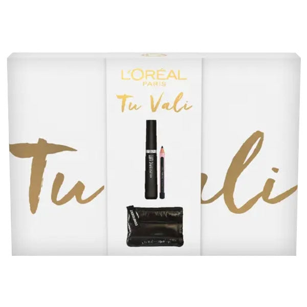 L'OREAL TU VALI COFANETTO MASCARA TELESCOPIC + MINI MATITA NERA - Tre Pi Profumerie