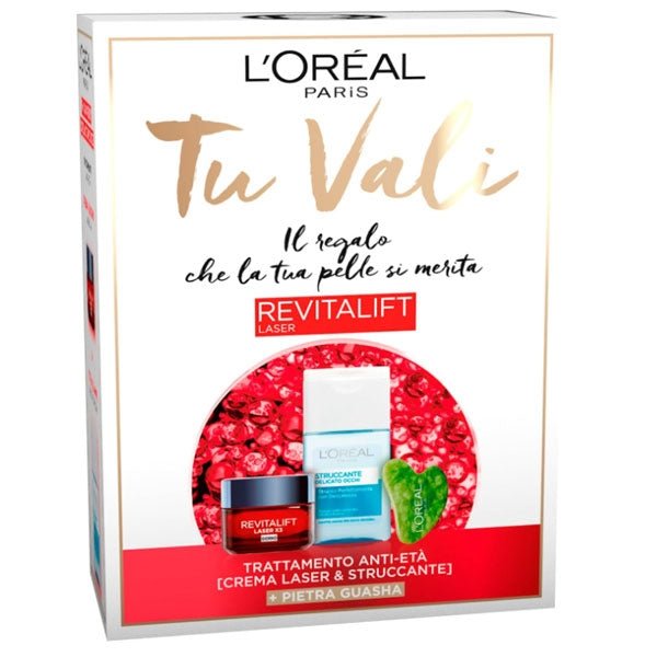 L'OREAL TU VALI COFANETTO REVITALIFT X3 CREMA GIORNO ANTI ETA' - Tre Pi Profumerie
