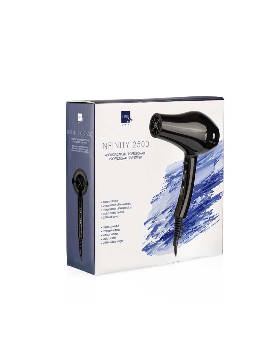 LABOR PRO ASCIUGACAPELLI PROFESSIONALE LIFE INFINITY 2000W NERO