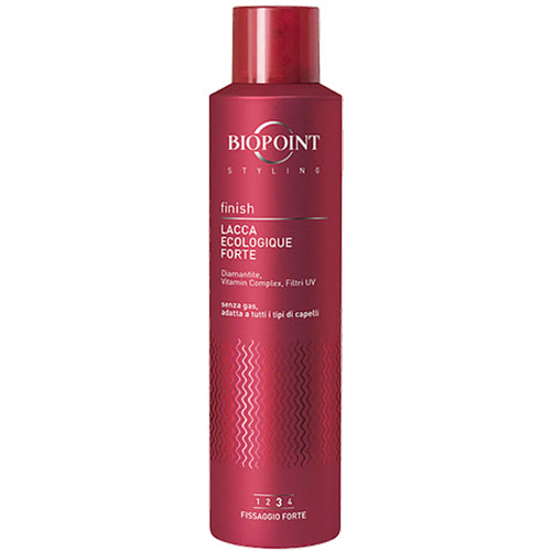 BIOPOINT STYLING LACCA ECOLOGIQUE NO GAS FISSAGGIO FORTE 250 ML - Tre Pi Profumerie