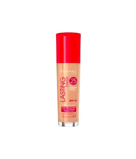 RIMMEL LAST FINISH 25H FONDOTINTA SOFT BEIGE 200 - Tre Pi Profumerie