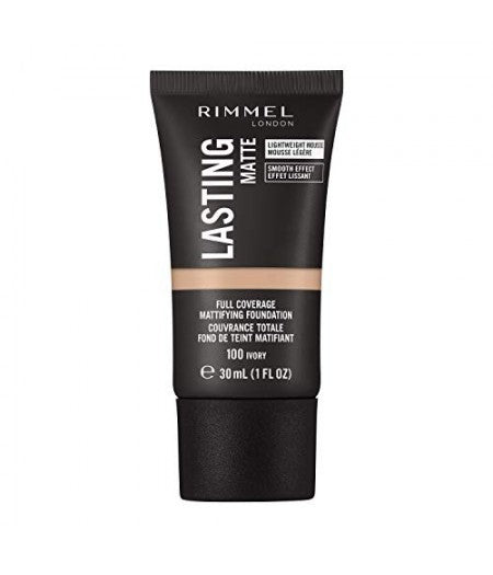 RIMMEL LASTING MATTE FONDOTINTA IVORY 100 - Tre Pi Profumerie