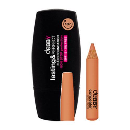 DEBBY FONDOTINTA LASTING & PERFECT + MATITONE CORRETTORE 02 - Tre Pi Profumerie