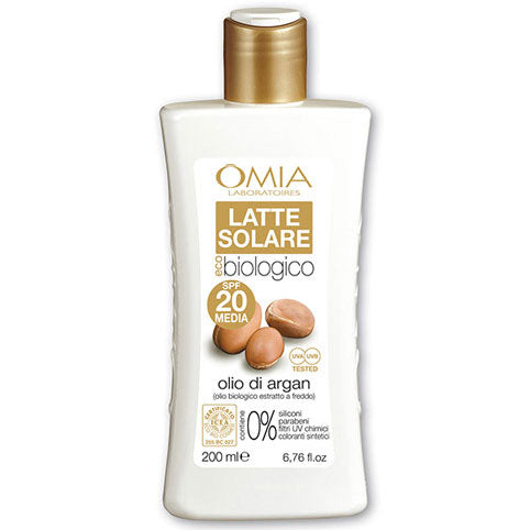 OMIA LATTE SOLARE ARGANSPF 20 200 ML - Tre Pi Profumerie
