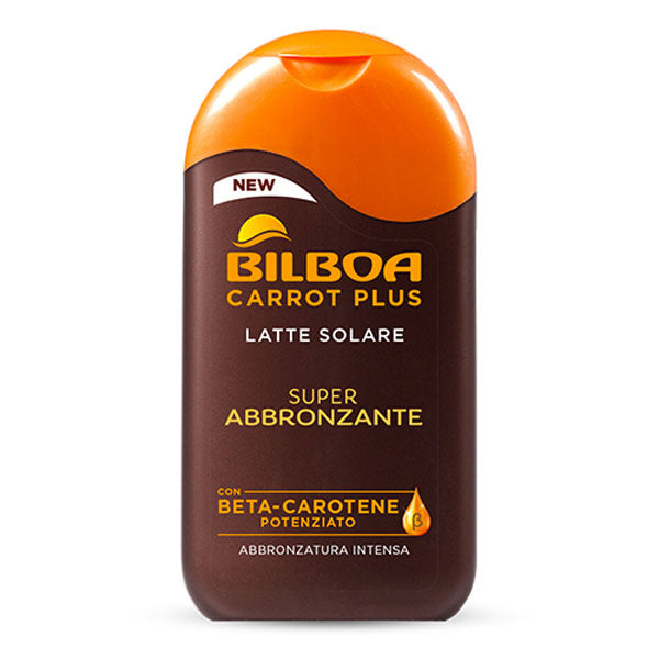 BILBOA CARROT PLUS LATTE SOLARE SUPER ABBRONZANTE 200 ML - Tre Pi Profumerie
