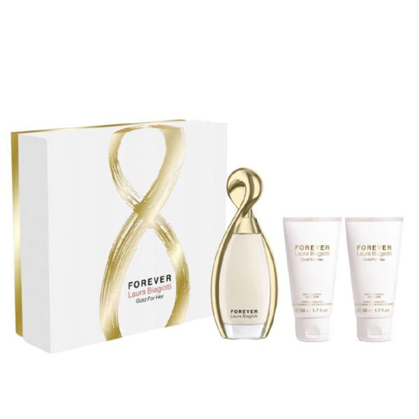 LAURA BIAGIOTTI FOREVERGOLD FOR HER COFANETTO EDP 60 + BODY - Tre Pi Profumerie