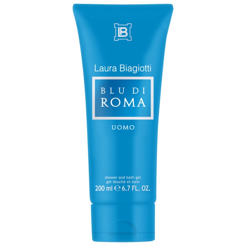 LAURA BIAGIOTTI BLU DI ROMA MAN SHOWER GEL 200 ML - Tre Pi Profumerie
