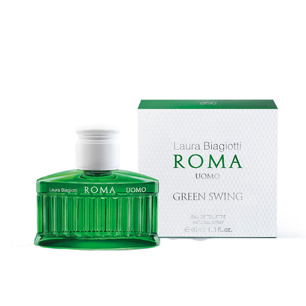 LAURA BIAGIOTTI ROMA UOMO GREEN SWING EDT 40 ML - Tre Pi Profumerie