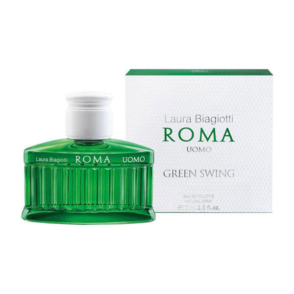LAURA BIAGIOTTI ROMA UOMO GREEN SWING EDT 75 ML - Tre Pi Profumerie